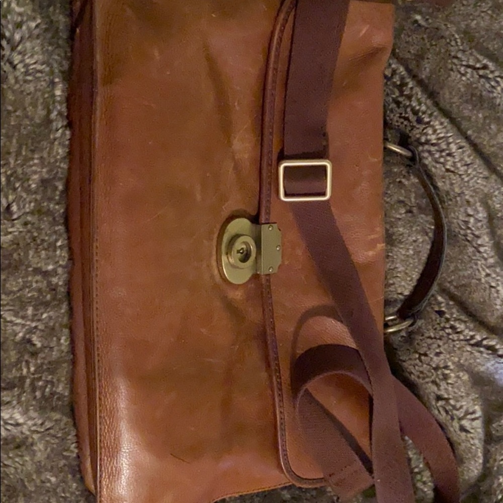 Men’s Leather Fossil Briefcase